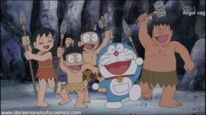 Doraemon Capitulo 251 Un hotel en la edad de piedra